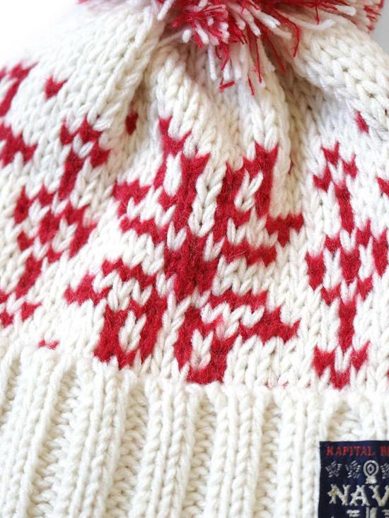  캐피탈 비니 카피탈 3G 울 스노우 니트 캡 - KAPITAL