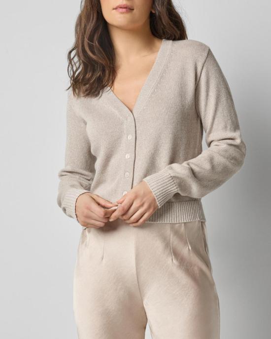  릴라 피 가디건 릴라 P. V넥 스파클 카디건 미스트 스파클 - LILLA P