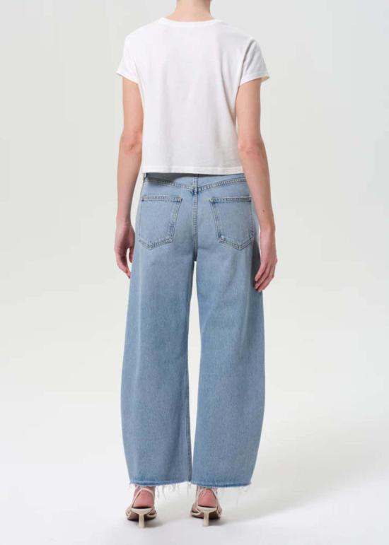  에이골디 데님 팬츠 아골드 로우 커브 프레이 인 포스 진 - AGOLDE