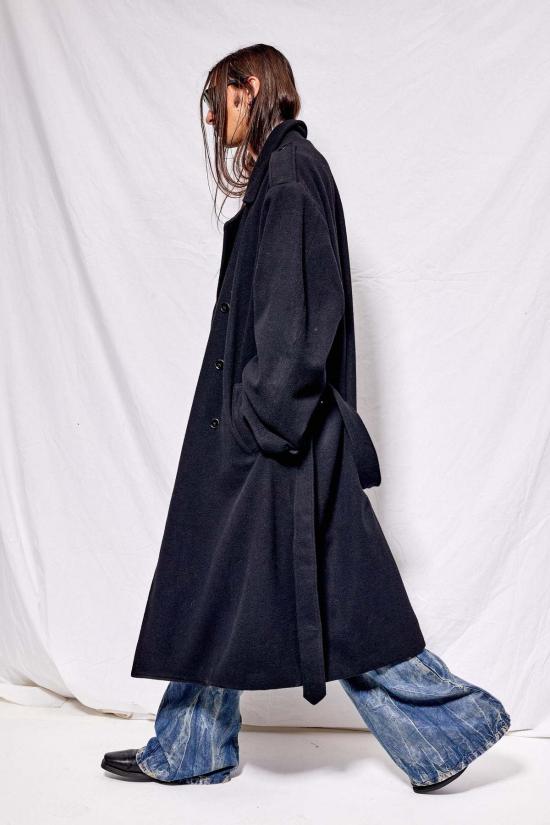  어셈블리 뉴욕 트렌치 코트 어셈블리 블랙 울 트렌치코트 - ASSEMBLY NEW YORK