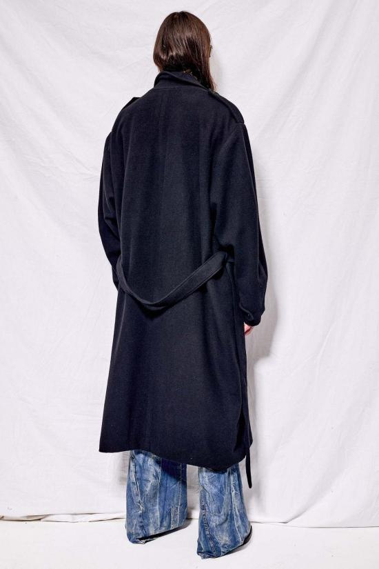  어셈블리 뉴욕 트렌치 코트 어셈블리 블랙 울 트렌치코트 - ASSEMBLY NEW YORK