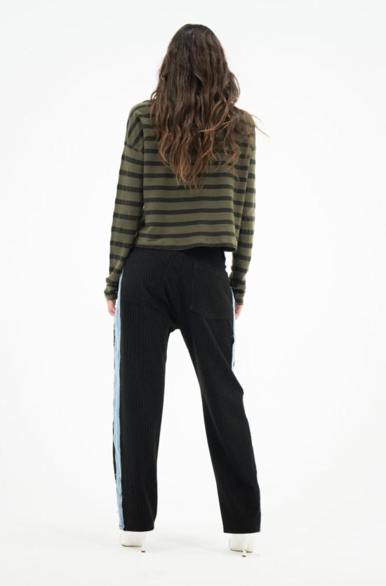  ASKK 뉴욕 반팔 티셔츠 애스크 나이 사파리 스트라이프 티셔츠 - ASKK NY