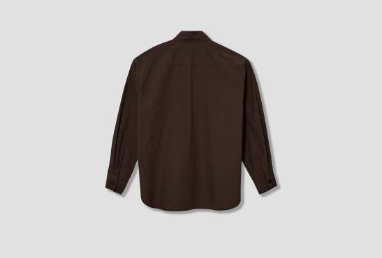 25FW EVAN KINORI 긴팔 셔츠 빅  - 오가닉 코튼 타자기 / 앤트라사이트 - OTHER BRANDS