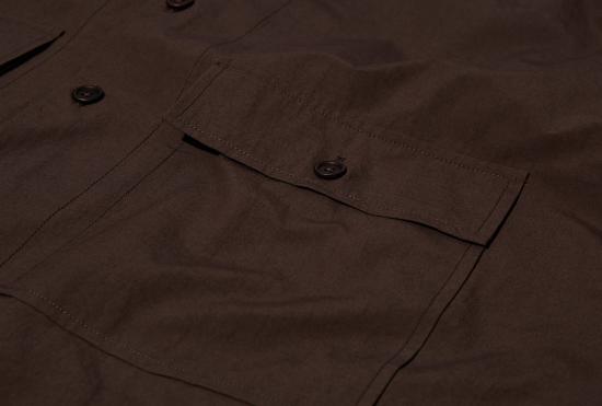 25FW EVAN KINORI 긴팔 셔츠 빅  - 오가닉 코튼 타자기 / 앤트라사이트 - OTHER BRANDS