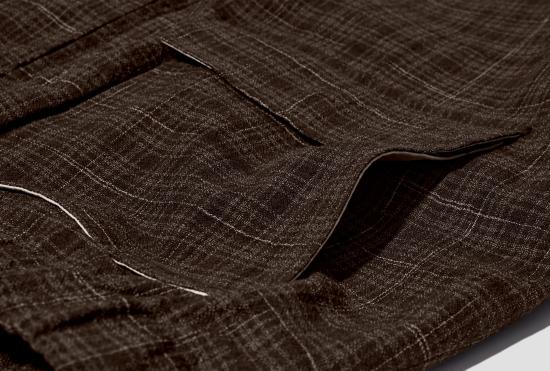 25FW EVAN KINORI 자켓 지퍼 재킷 2 - 카수리 울 체크 / 브라운/베이지/네이비 - OTHER BRANDS