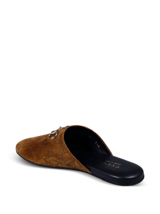 25FW 구찌 홀스빗 스웨이드 뮬 849565 AAFQV2118 Brown - GUCCI