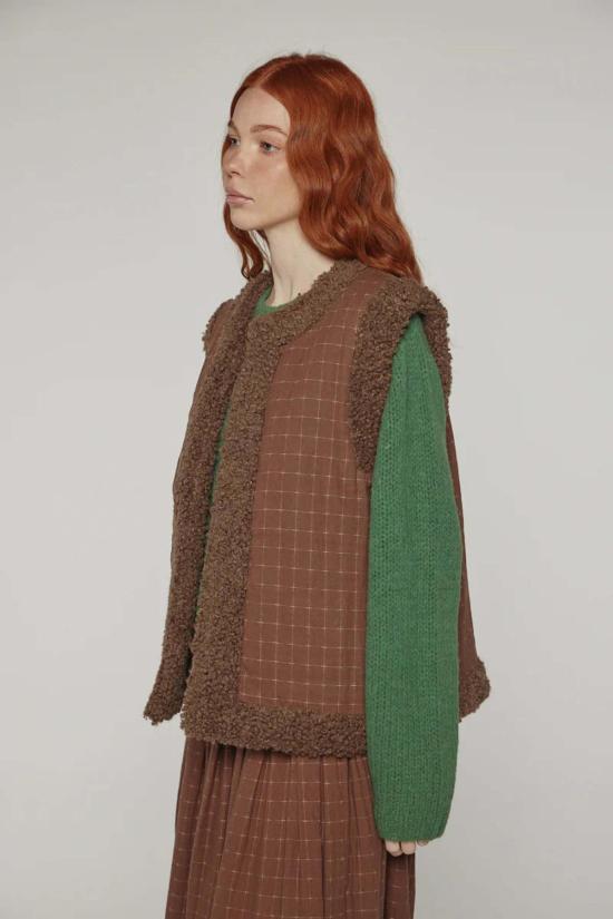  아멘테 베스트 리버시블 토글 버튼 조끼 - AMENTE