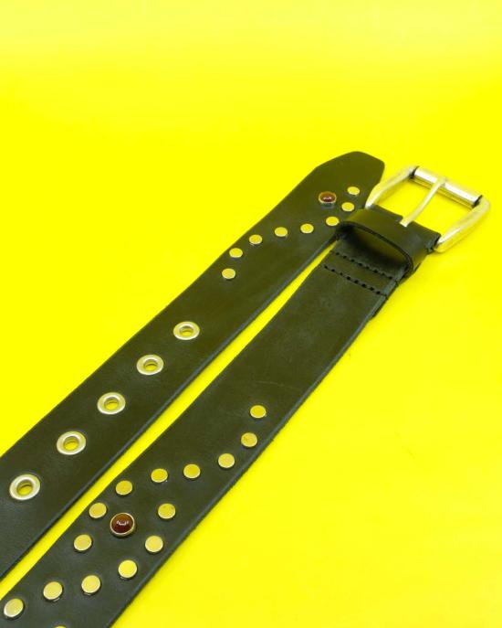  아워레가시 벨트 우리의 유산 슬로우 아리드 불 하이드 보텍스  블랙 - OUR LEGACY