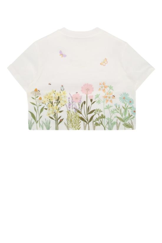 25SS [키즈] 펜디 티셔츠 JFI3747AJ F0TU9 GESSO - FENDI