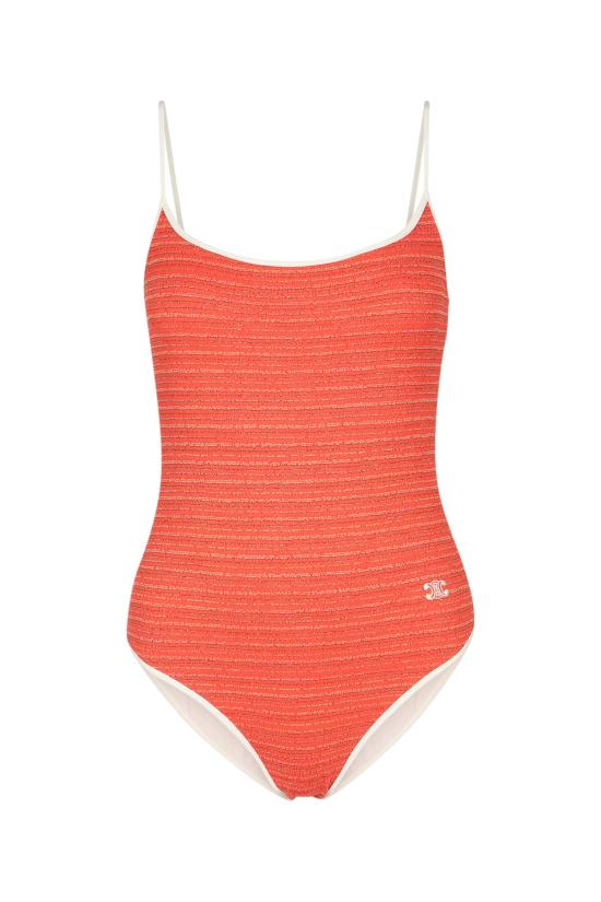 25FW 셀린느 비키니 수영복 RZ0140A63 GAV9 ORANGENAVYYELLOW