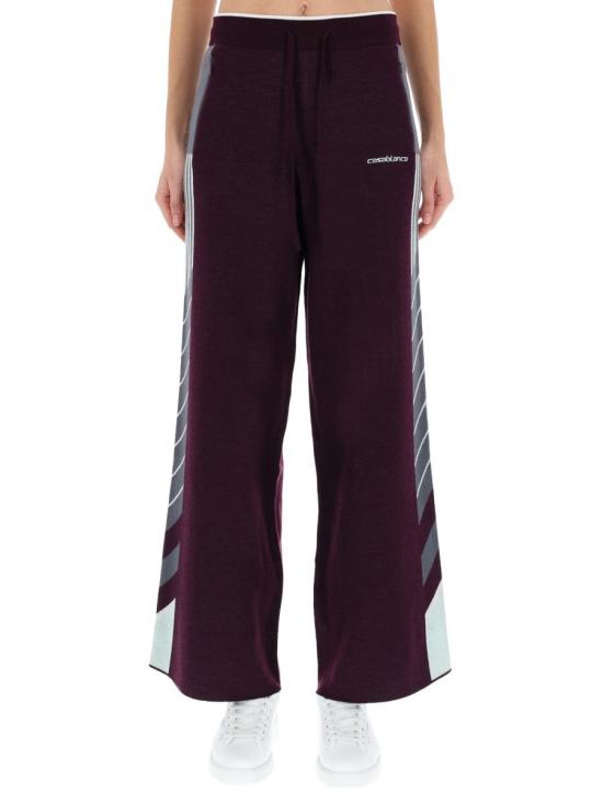 25FW 카사블랑카 숏팬츠 W AW25 KW 1086 01AUBERGINE PURPLE