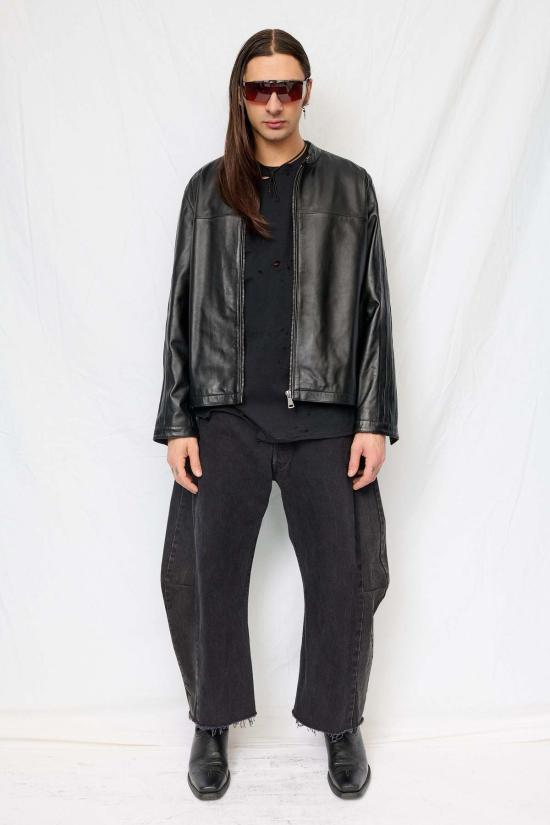  어셈블리 뉴욕 가죽 자켓 어셈블리 해커 재킷 - ASSEMBLY NEW YORK