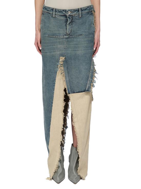 25FW 릭 오웬스 데님 스커트 RO02E4393DW7621 BLUE - RICK OWENS