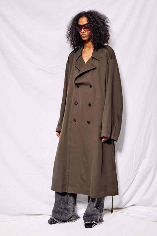  어셈블리 뉴욕 트렌치 코트 어셈블리 브라운 수팅 - ASSEMBLY NEW YORK