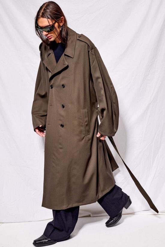  어셈블리 뉴욕 트렌치 코트 어셈블리 브라운 수팅 - ASSEMBLY NEW YORK