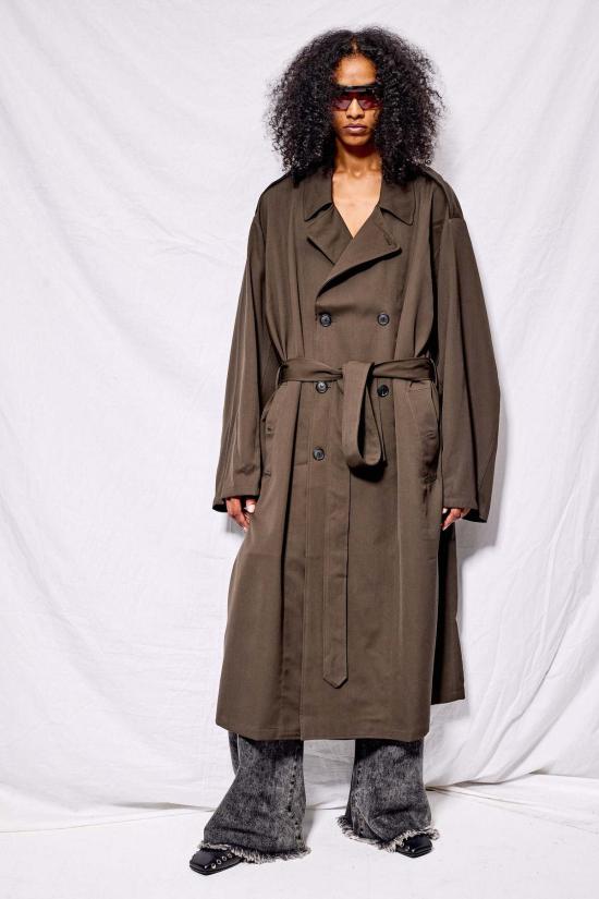  어셈블리 뉴욕 트렌치 코트 어셈블리 브라운 수팅 - ASSEMBLY NEW YORK