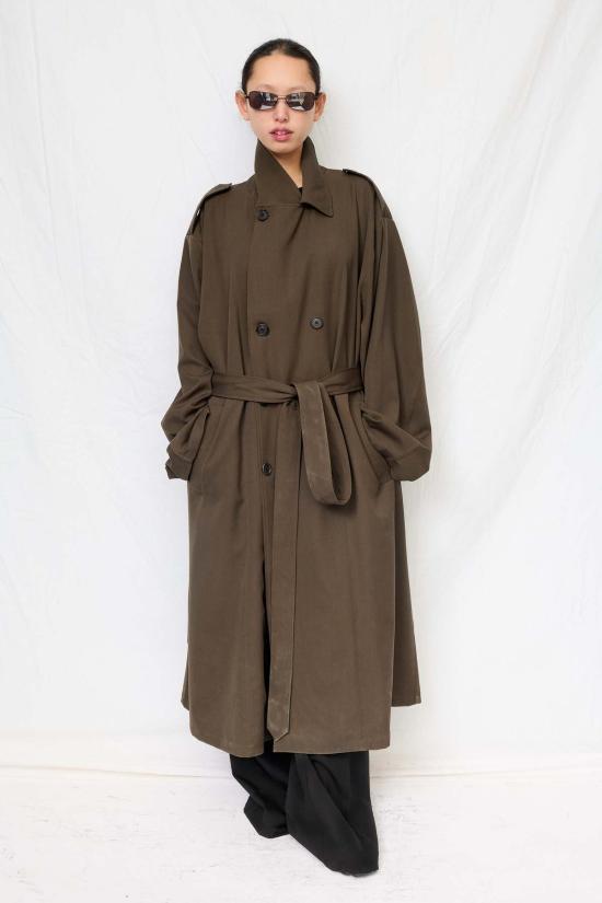  어셈블리 뉴욕 트렌치 코트 어셈블리 브라운 수팅 - ASSEMBLY NEW YORK