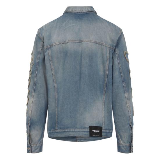 25FW 오프화이트 데님 자켓 OMYE09BF25DE N001 4141 BLUE - OFF WHITE