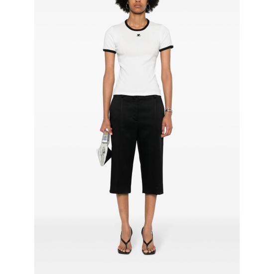 26SS 쿠레쥬 반팔 티셔츠 VESJTS017JS 0070 0098 WHITE BLACK - COURREGES