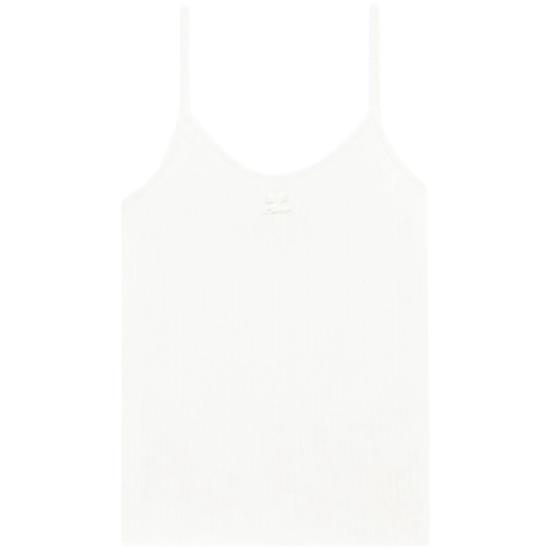 26SS 쿠레쥬 민소매 티셔츠 PERMDE012FI 0001 0001 WHITE