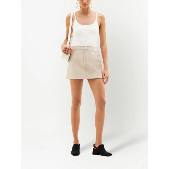 26SS 쿠레쥬 민소매 티셔츠 PERMDE012FI 0001 0001 WHITE - COURREGES