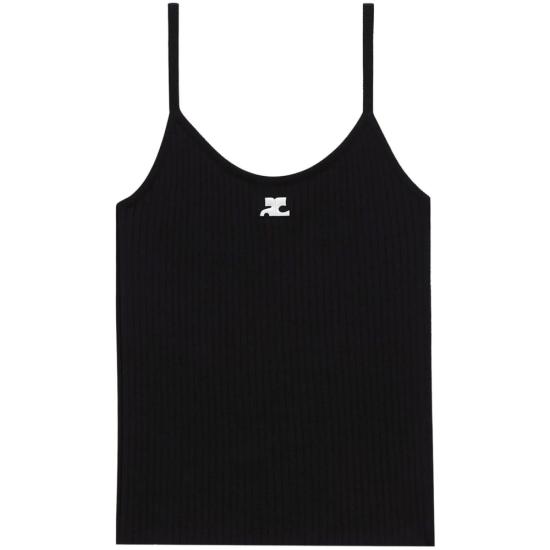 26SS 쿠레쥬 민소매 티셔츠 PERMDE012FI 0001 9999 BLACK