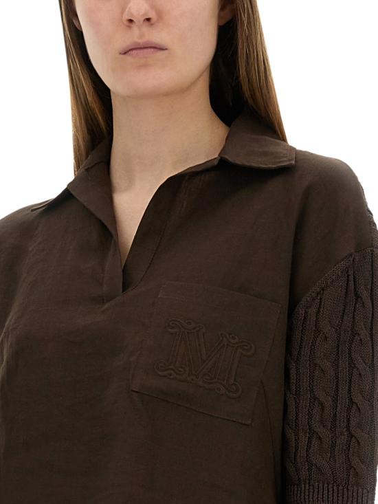 25FW 막스마라 반팔 티셔츠 2511361042600 110009 BROWN - MAX MARA