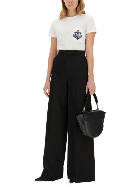 25SS 막스마라 NINFA 닌파 울 개버딘 트라우저 2511131011600 330005 BLACK - MAX MARA