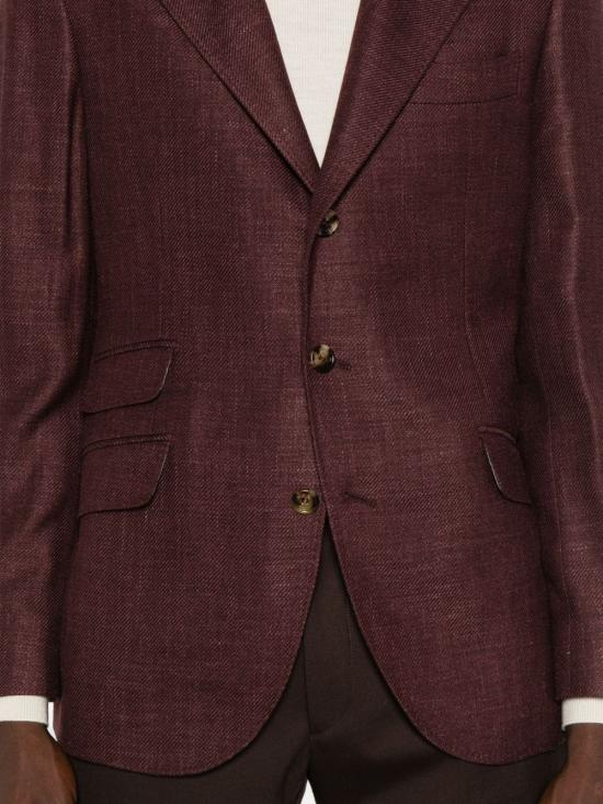 25FW 브루넬로 쿠치넬리 수트 자켓 MA4387BWD C255 Bordeaux - BRUNELLO CUCINELLI