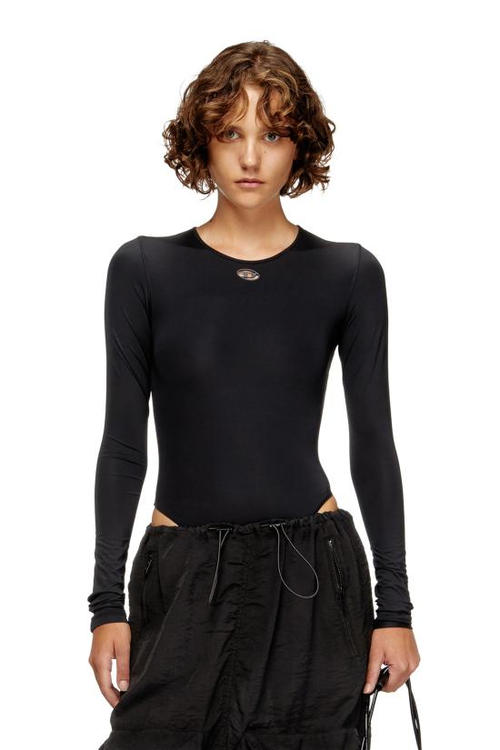 25FW 디젤 바디수트 티셔츠 A18317 0IKBN 900 Black - DIESEL