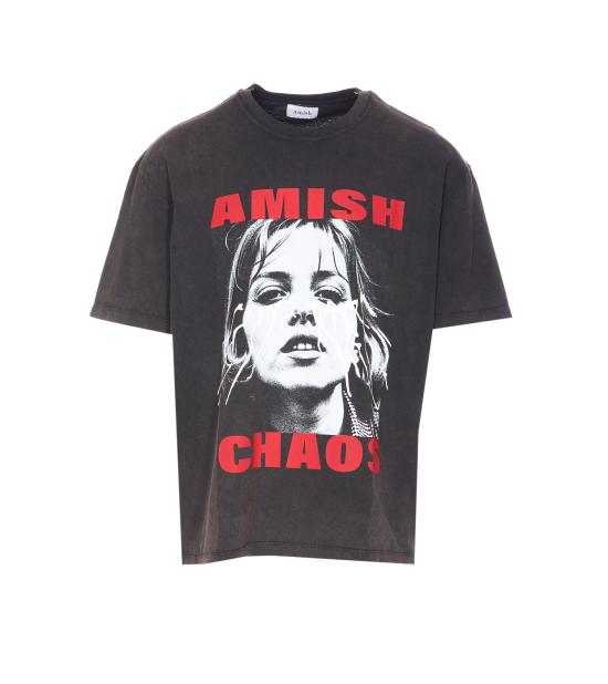 25FW 아미시 반팔 티셔츠 AMU146 CN232154C0020 Black