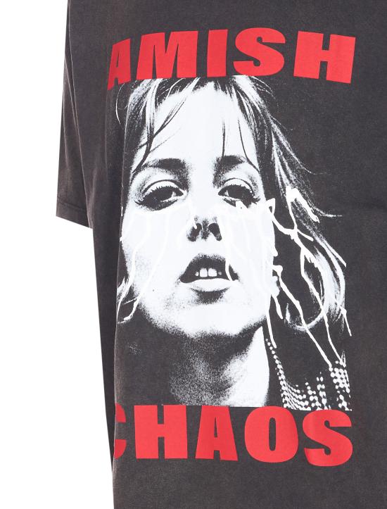 25FW 아미시 반팔 티셔츠 AMU146 CN232154C0020 Black - AMISH