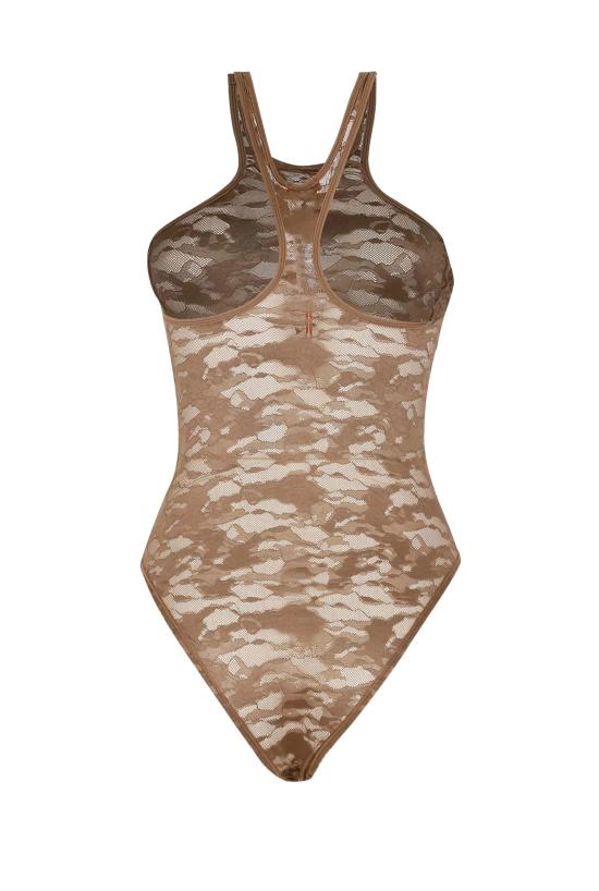 25FW 디젤 바디수트 티셔츠 A19203 0DRAK 77N Brown - DIESEL