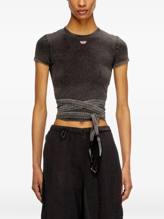 25FW 디젤 긴팔 티셔츠 A19520 0KIBY 02A Black - DIESEL