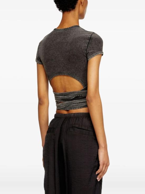 25FW 디젤 긴팔 티셔츠 A19520 0KIBY 02A Black - DIESEL