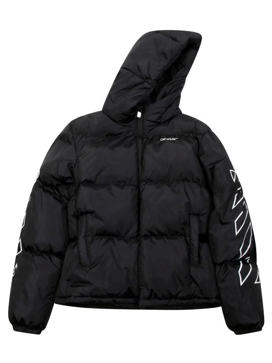 25FW [키즈] 오프화이트 패딩 OBEJ002C99FAB0011001 NERO