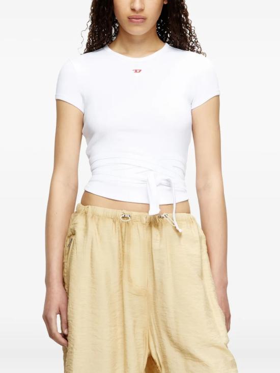 25FW 디젤 긴팔 티셔츠 A19337 0EJAI 100 White - DIESEL