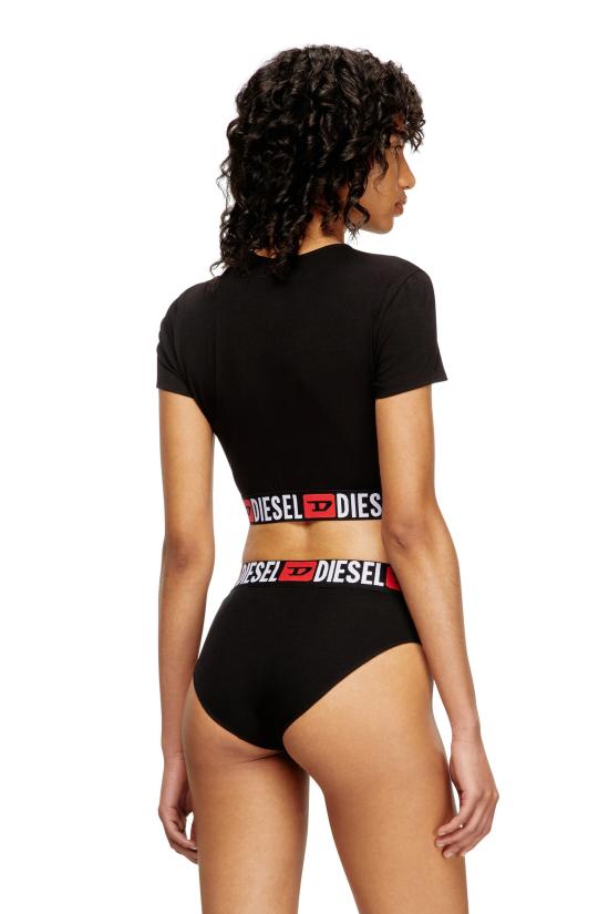 25FW 디젤 반팔 티셔츠 A18273 0NJAP 9XX Black - DIESEL