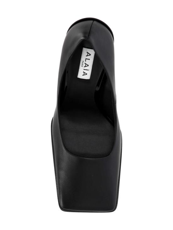 25FW 알라이아 플랫 슈즈 AA3E1006I049 999 Black - ALAIA