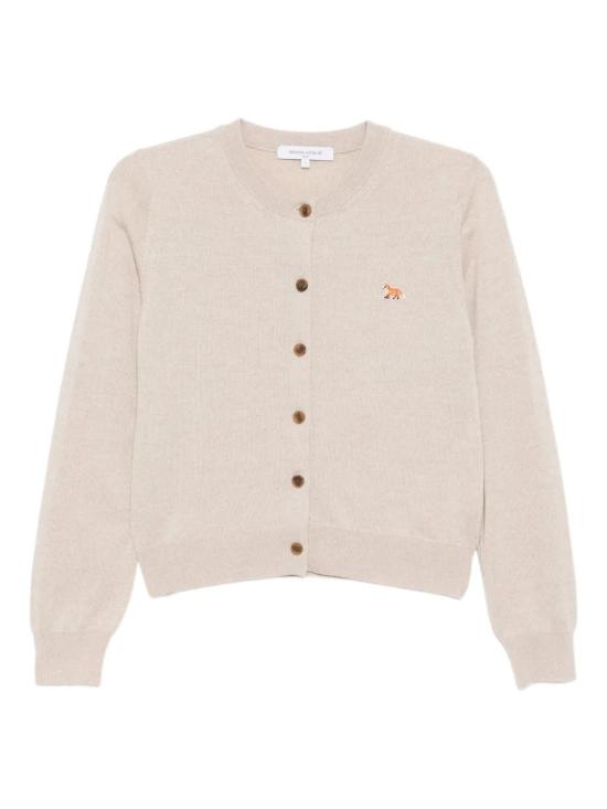 25FW 메종키츠네 베이비 폭스 메리노 레귤러 가디건 PW00502KT1181 H218 Beige