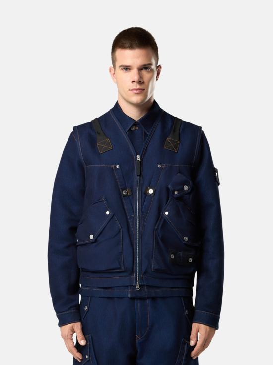 25FW 스톤 아일랜드 수트 자켓 K2S15 G100016 S00J2 VJ201 Blue - STONE ISLAND