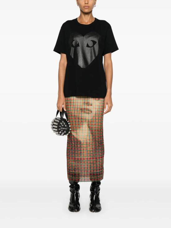 25FW 꼼데가르송 반팔 티셔츠 AX T190 051 Black - COMME DES GARCONS