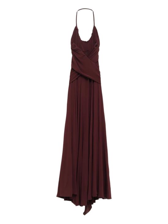 25FW 알라이아 미디 원피스 AA9R2707J050B 332 Bordeaux - ALAIA