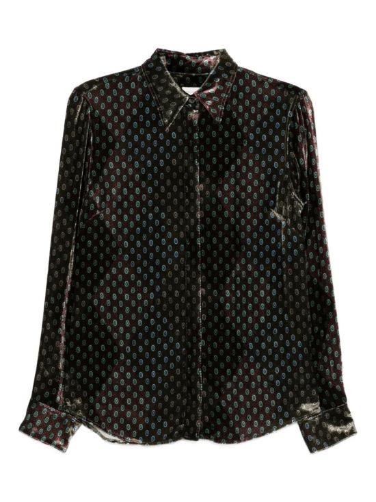 25FW 드리스 반 노튼 블라우스 107062254 KHAKI