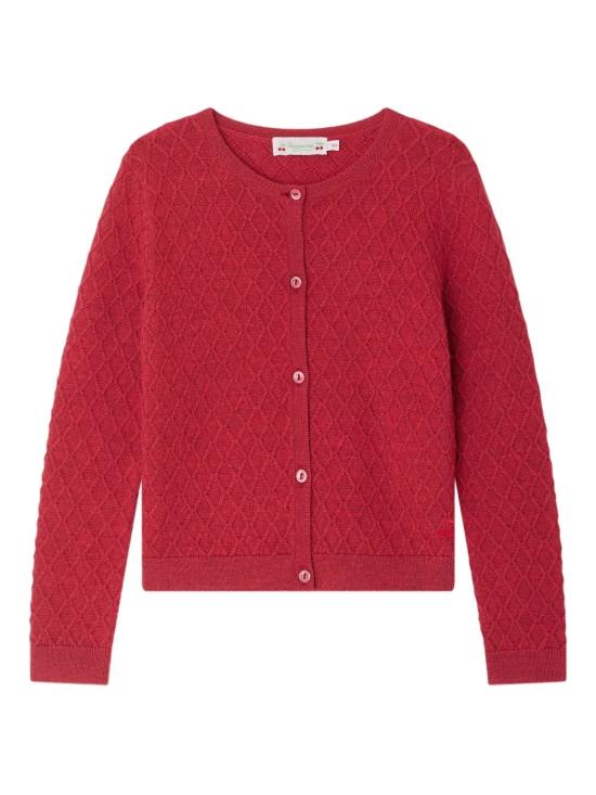 25FW [키즈] 봉쁘앙 가디건 W05GCAK00025 027 CERISE