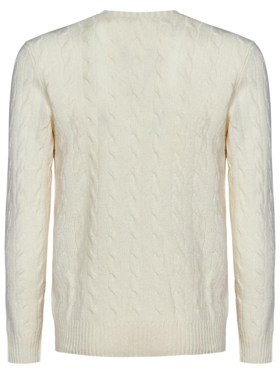24FW 폴로 랄프로렌 케이블 니트 스웨터 710876762 010 White - POLO RALPH LAUREN