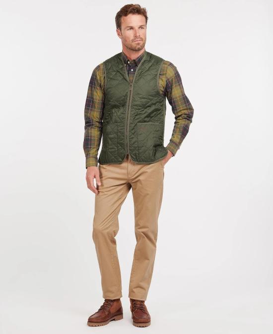 25FW 바버 퀼티드 집 라이너 MLI0001 MLI GN92 Green - BARBOUR