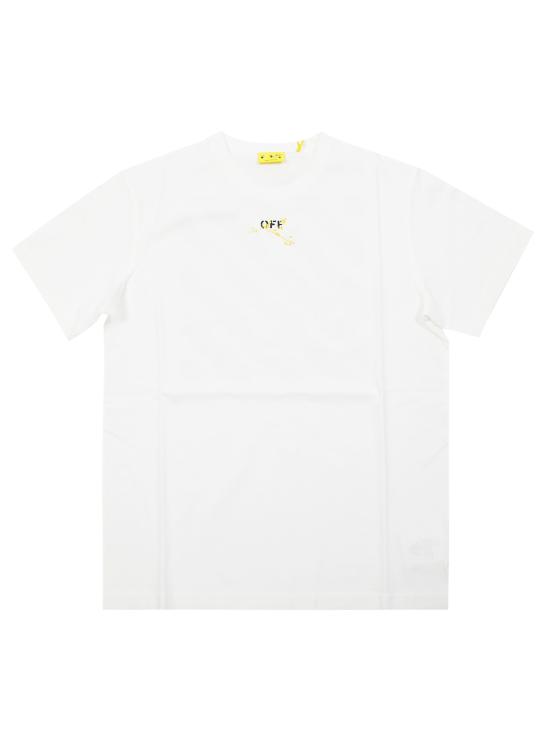 25FW [키즈] 오프화이트 티셔츠 OBAA002F25JER00A0118 BIANCO