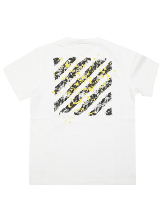 25FW [키즈] 오프화이트 티셔츠 OBAA002F25JER00A0118 BIANCO - OFF WHITE