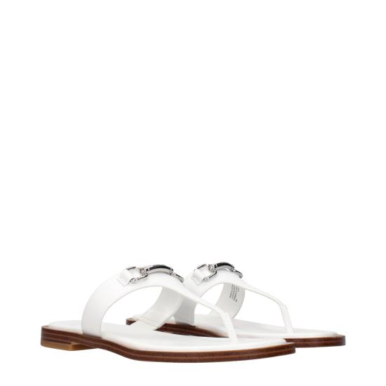 25SS 마이클 코어스 뮬/슬리퍼 49S5CRFA1LOPTICWHITE - MICHAEL KORS